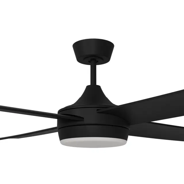 [BAC-452-BK-L] Calibo Breeze Silent 52" (1320mm) ABS AC Ceiling Fan with 24W CCT LED Light (Black)