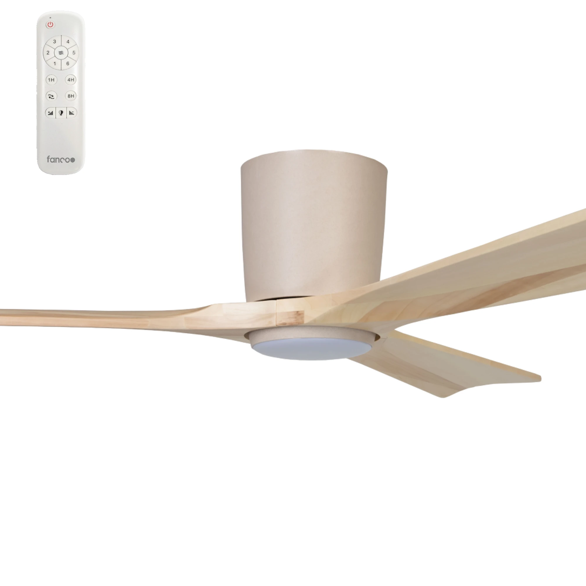 [W-CFFCEGA12LEUNA- CCT KF2201/619A GAIA] Fanco Gaia 48" DC Ceiling Fan with 22W Dimmable CCT LED Light and Remote