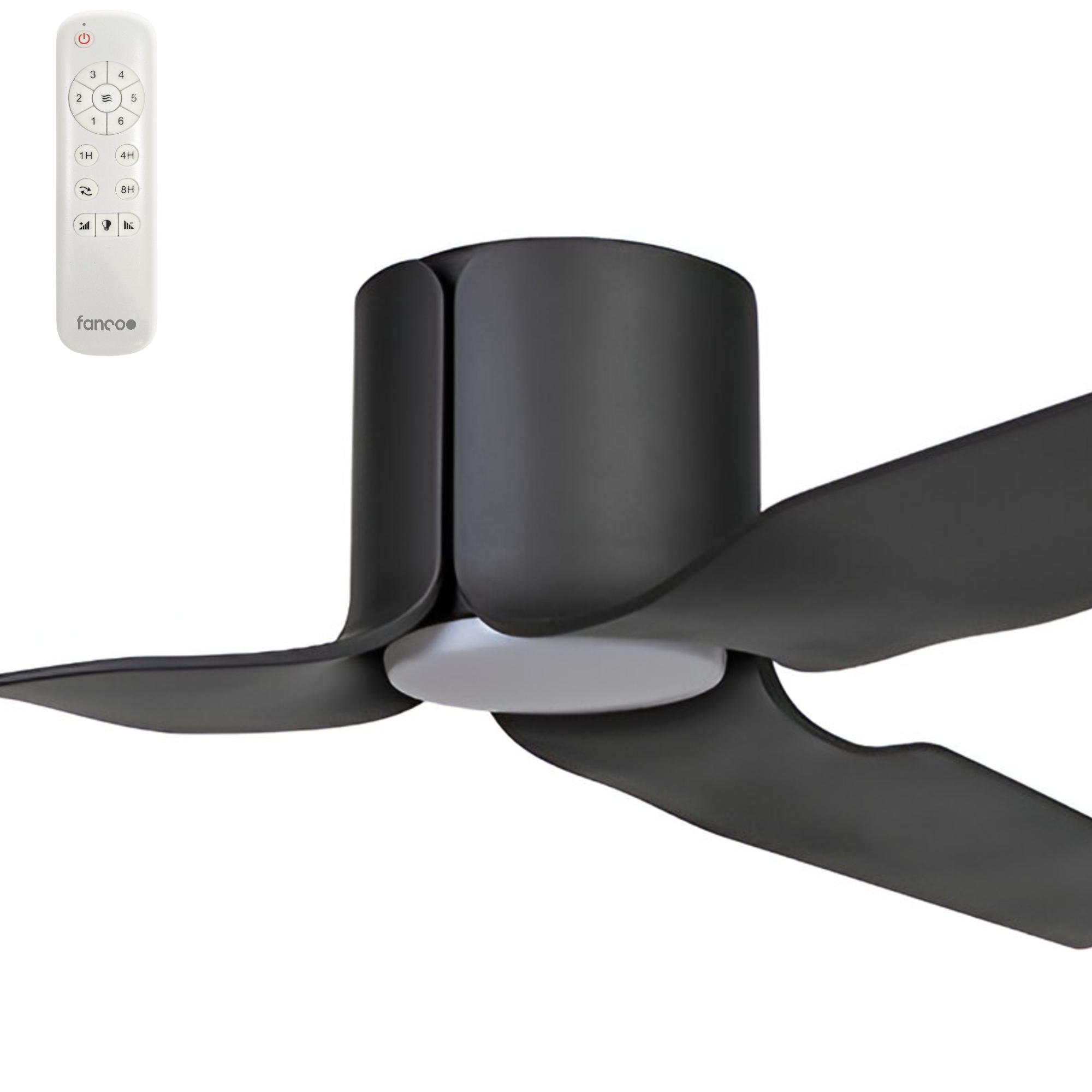 Fanco Flow 52" Low Profile DC Ceiling Fan with LED Light and Remote
