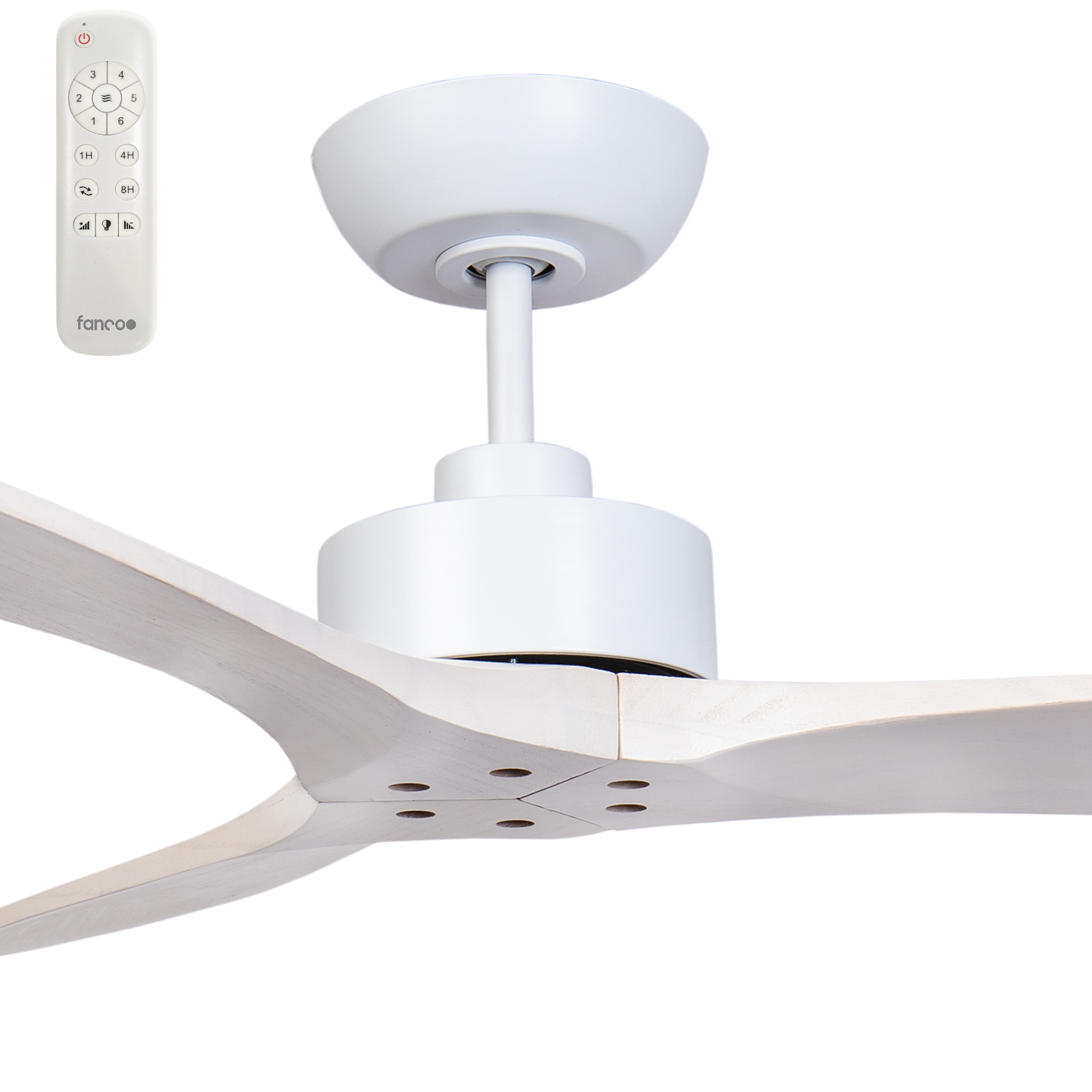 [CFFCWY34WHW F0500/120C] Fanco Wynd 54" DC Ceiling Fan with Remote (white)