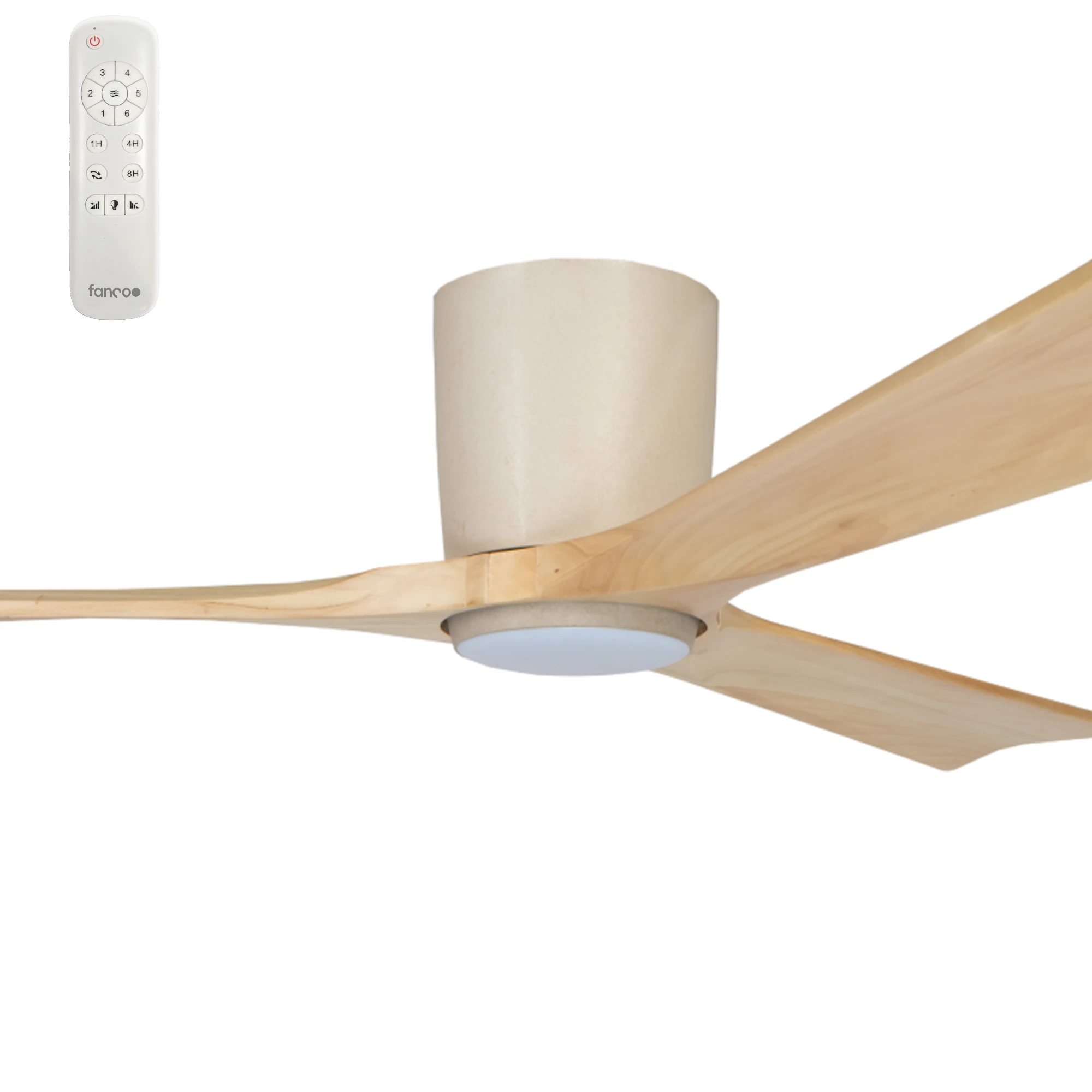 [W-CFFCEGA13LEUNA- CCT KF2211/619A GAIA] Fanco Gaia 54" DC Ceiling Fan with 22W Dimmable CCT LED Light and Remote