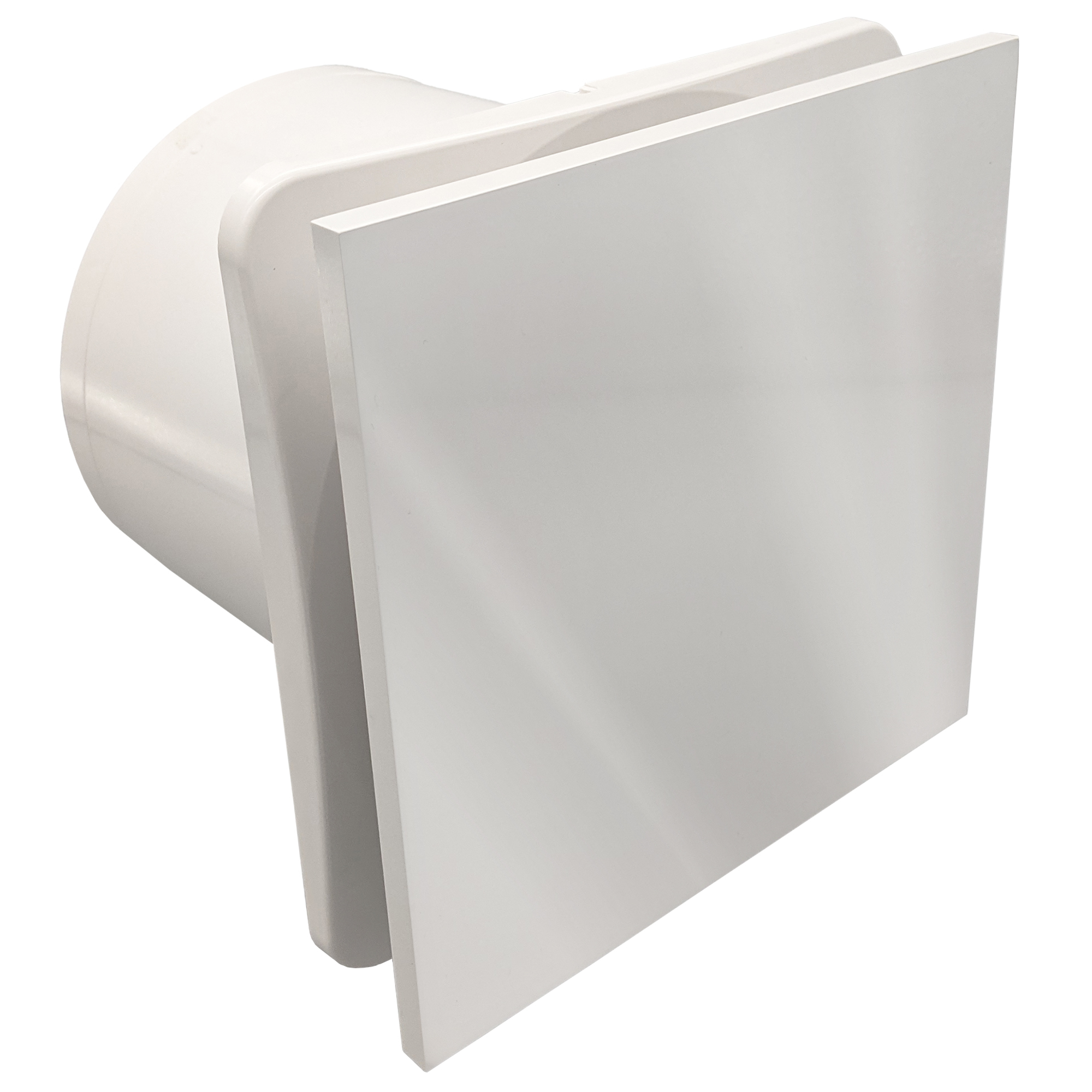 [W-EMVUDY13-GWH] Fanco Dynamic 150 Square Wall/Ceiling Exhaust Fan with Gloss Finish