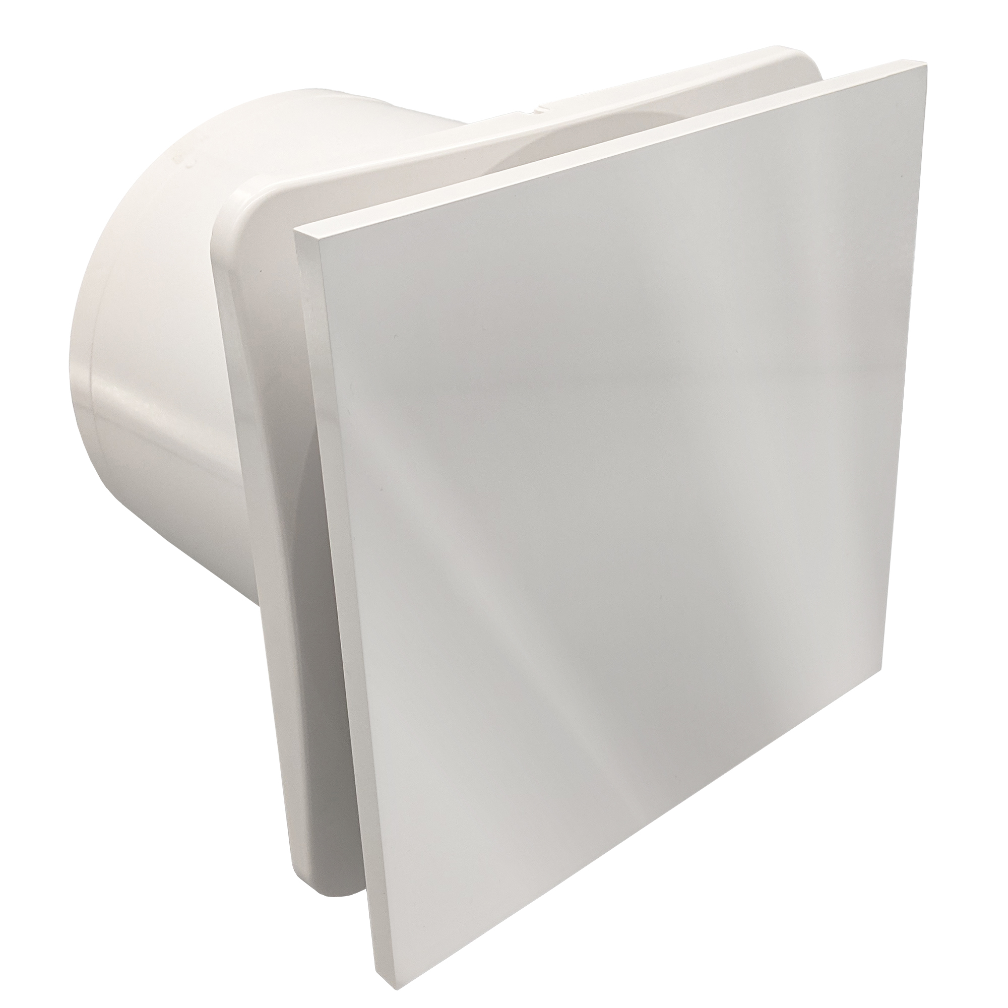 [W-EMVUDY12-GWH] Fanco Dynamic 125 Square Wall/Ceiling Exhaust Fan with Gloss Finish