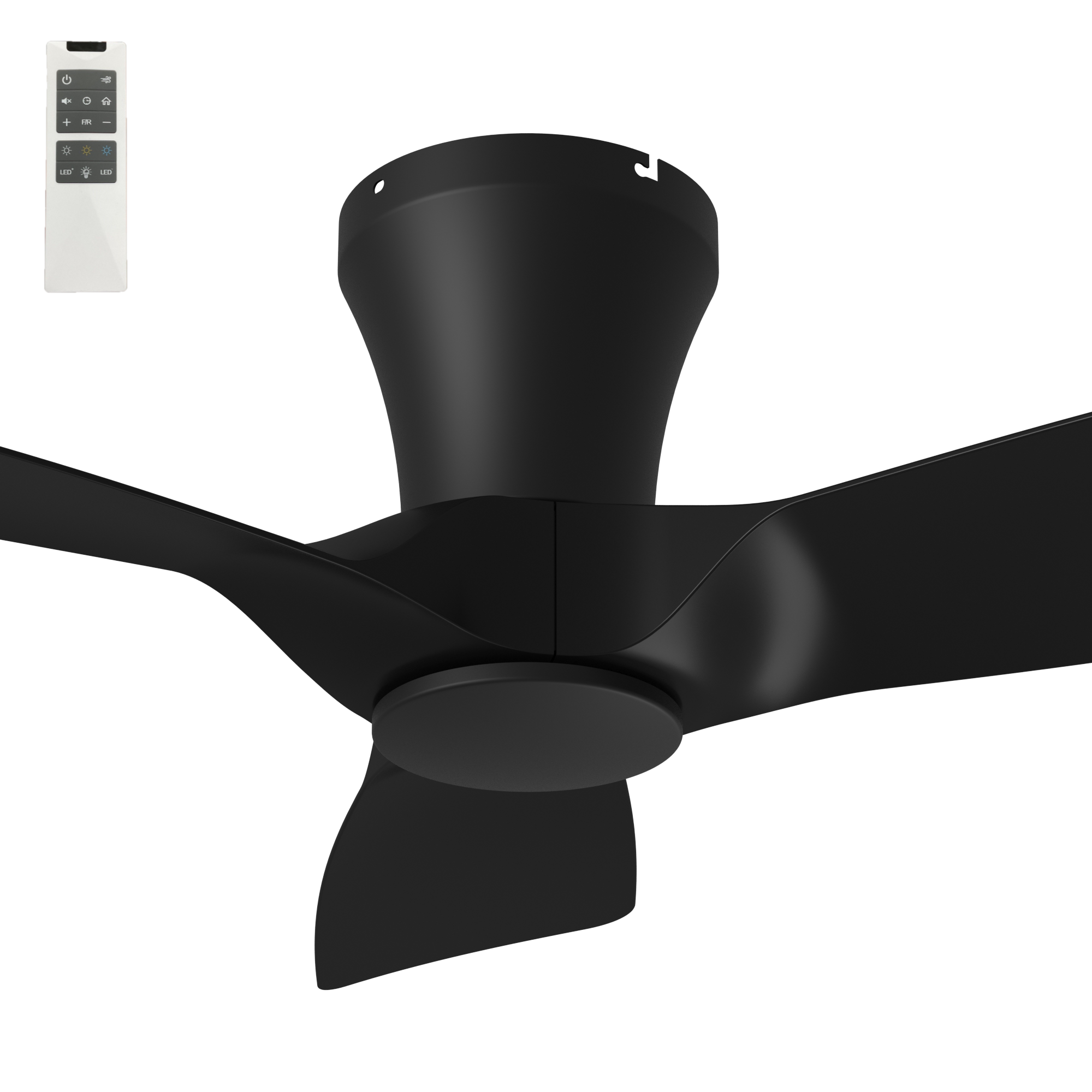 [5507061] Vencha Kiwi 32" DC Ceiling Fan with Remote (Black)