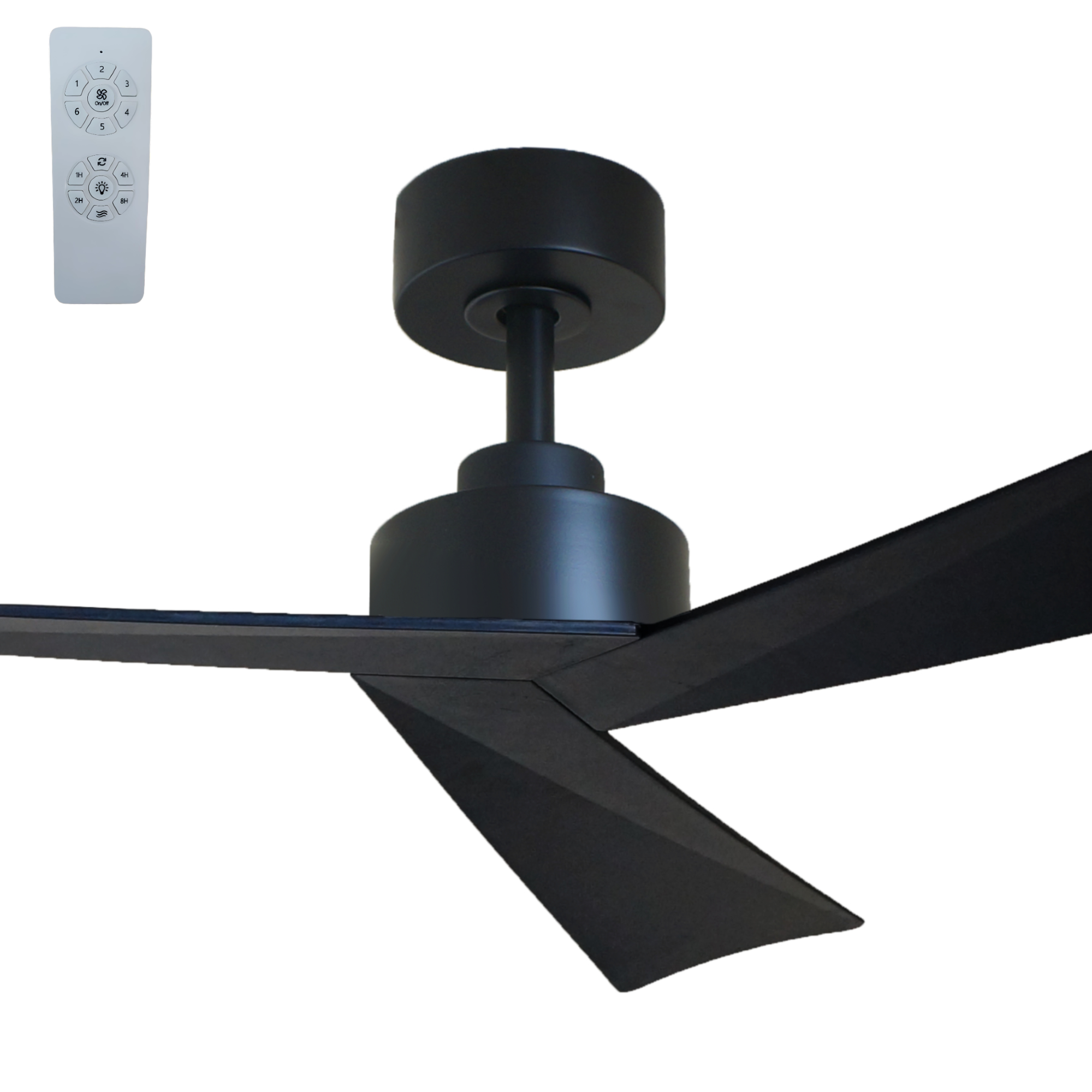 [5507042] Vencha Bronte 52" DC Ceiling Fan with Remote (BLACK)