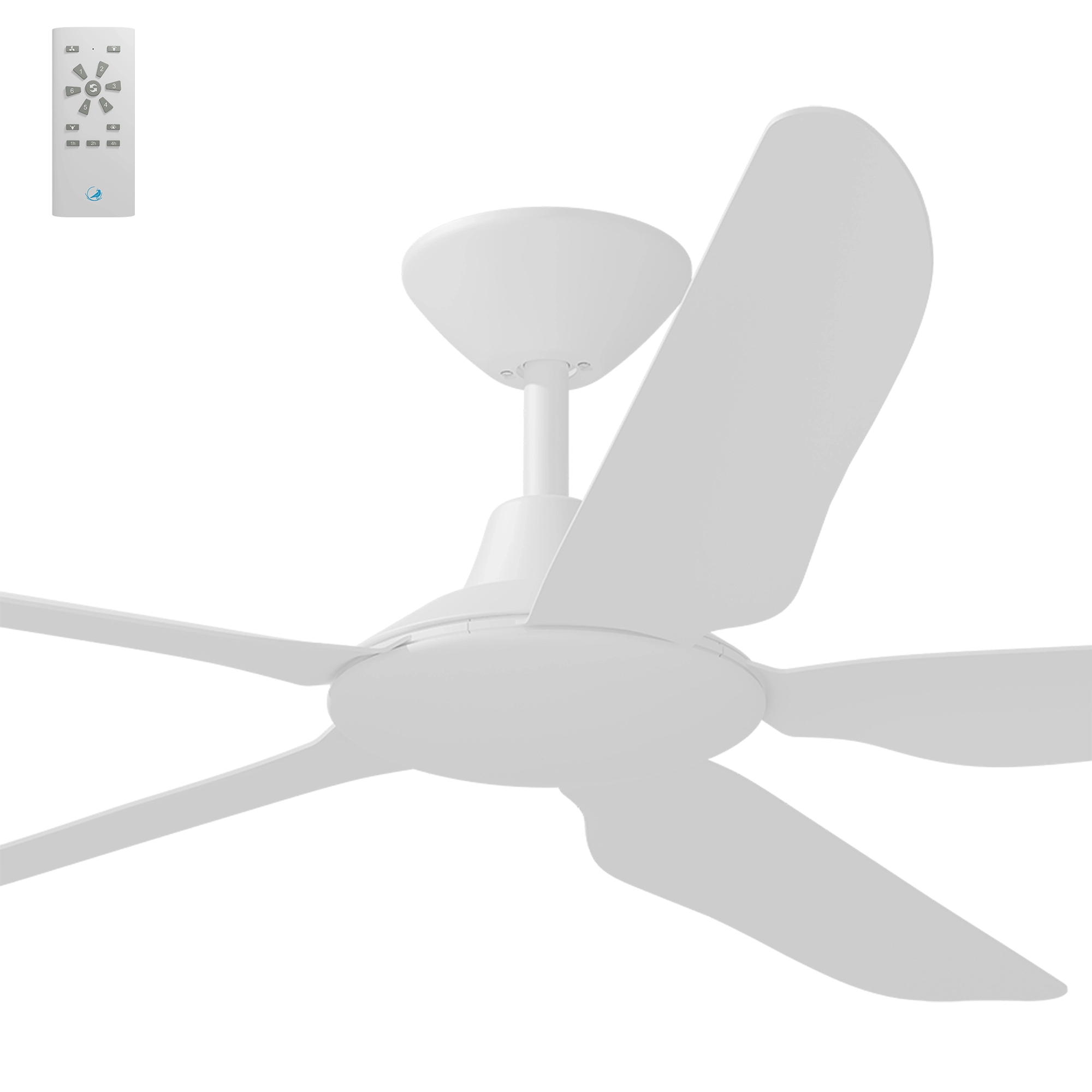 [STO-556-WH] Calibo Storm 56" (1430mm) 5 Blade Indoor/Outdoor DC Ceiling Fan and Remote (WHITE)