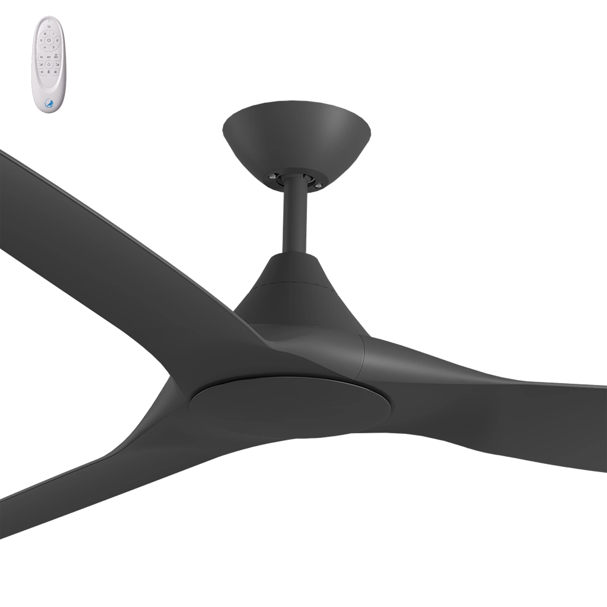[CFT-372B-BK] Calibo Smart CloudFan 72" (1830mm) ABS DC Ceiling Fan and Remote (BLACK)