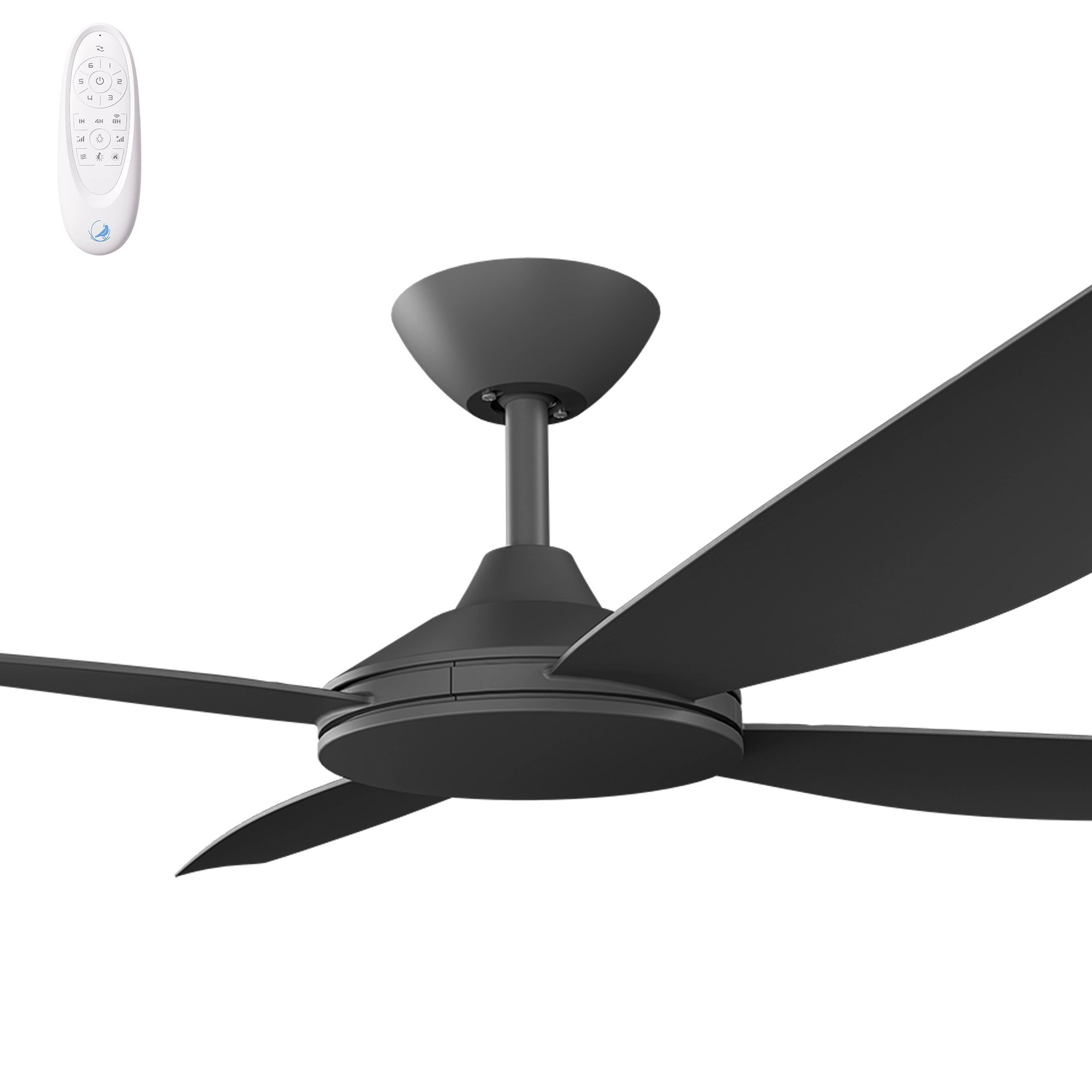 [VAN-456B-BK] Calibo Vanga 56" DC Smart Ceiling Fan with Remote Control (BLACK)
