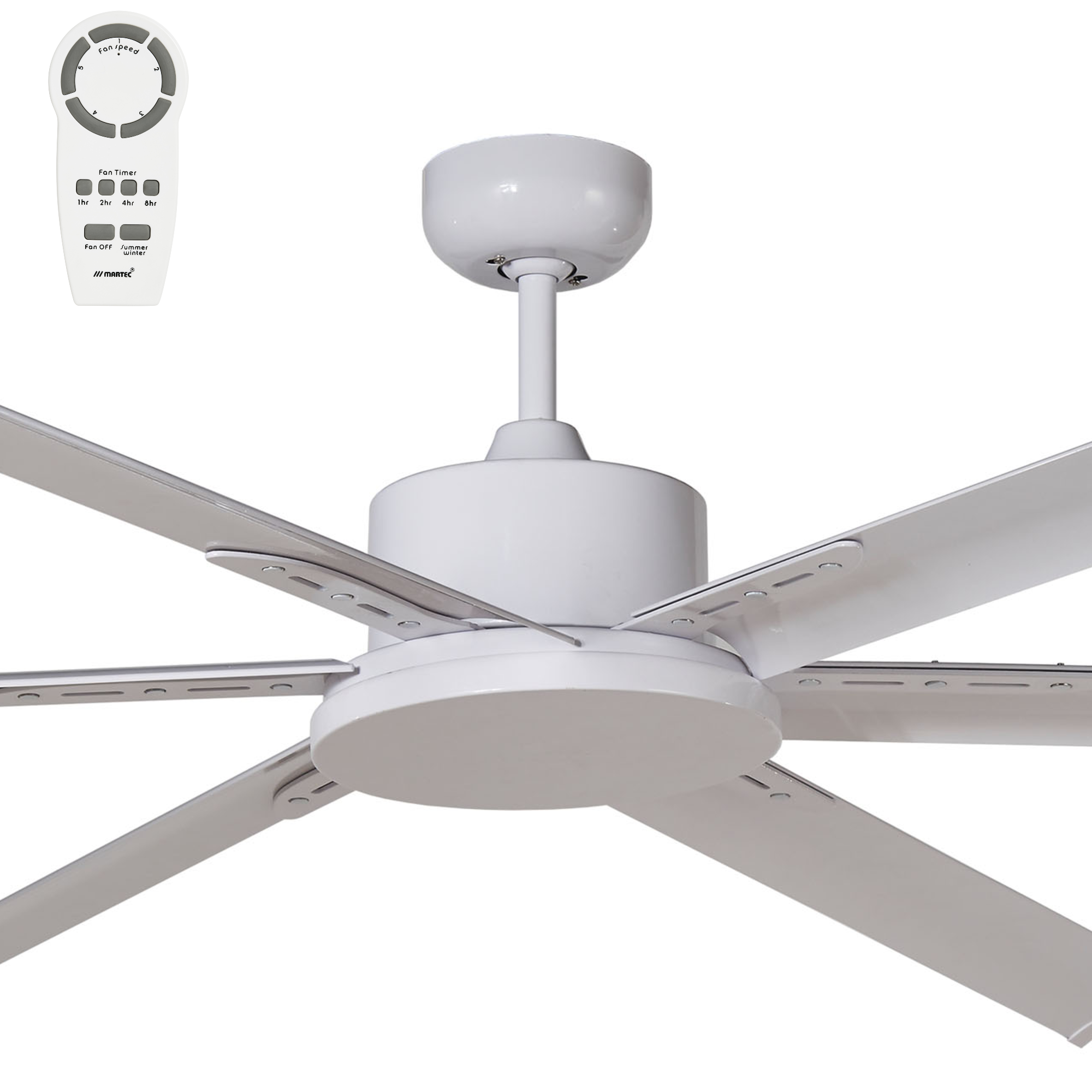 Martec Albatross 84" DC Industrial Style Ceiling Fan With Remote