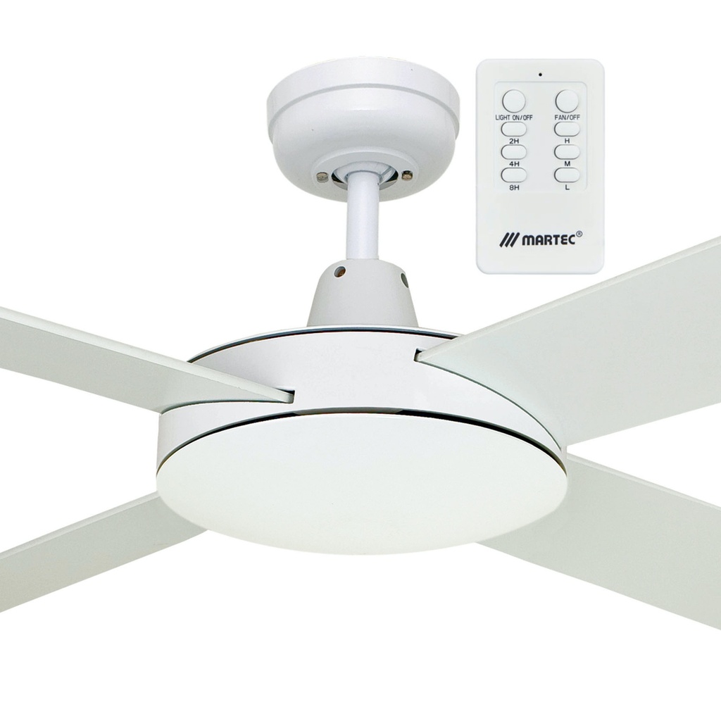 [PACKAGE LIFESTYLE DLS134W + MPREMS] Martec Lifestyle 52" Ceiling Fan + Premier Remote (white)