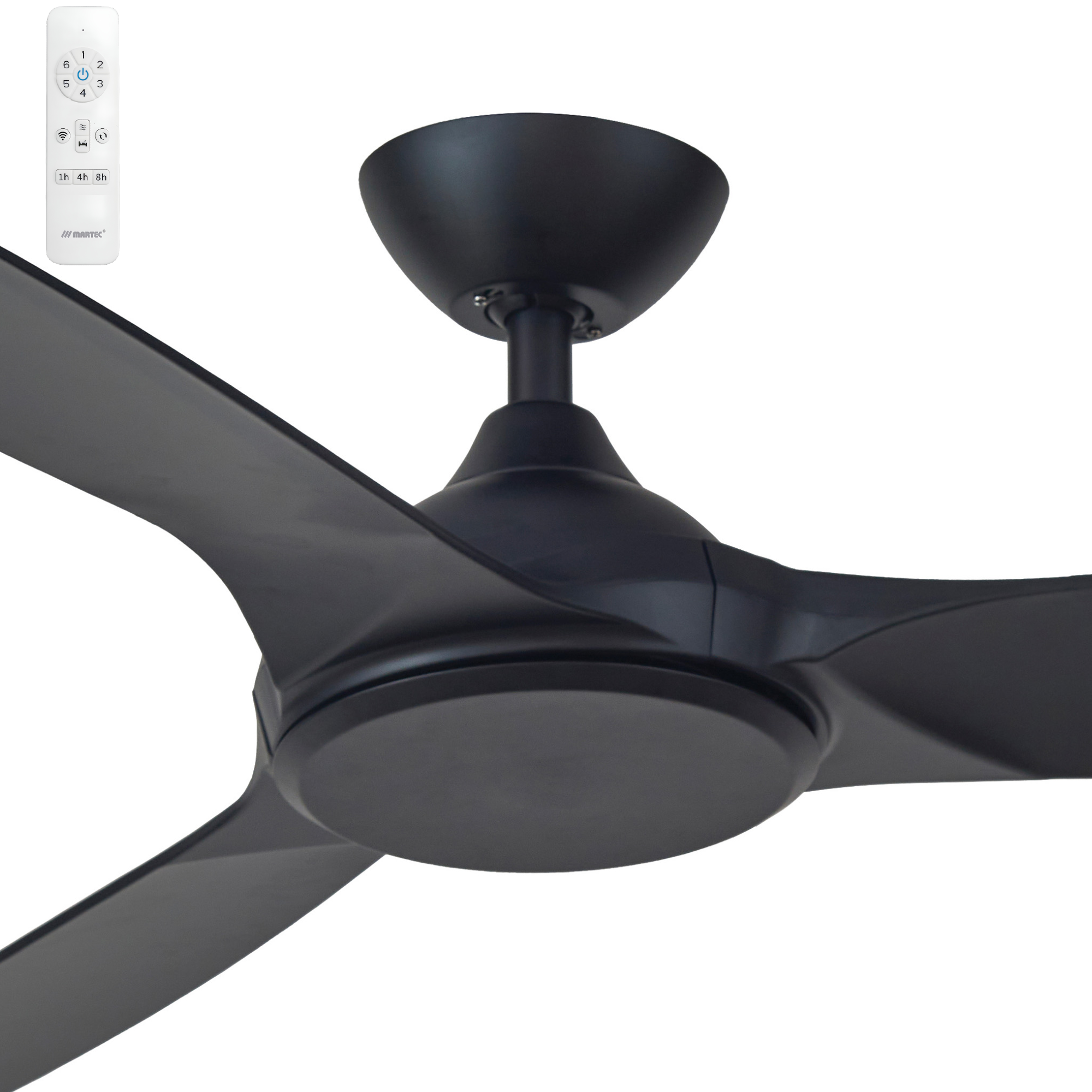 [MDCN143M] Martec Newport 56" DC Smart Ceiling Fan with WiFi Remote (Black)