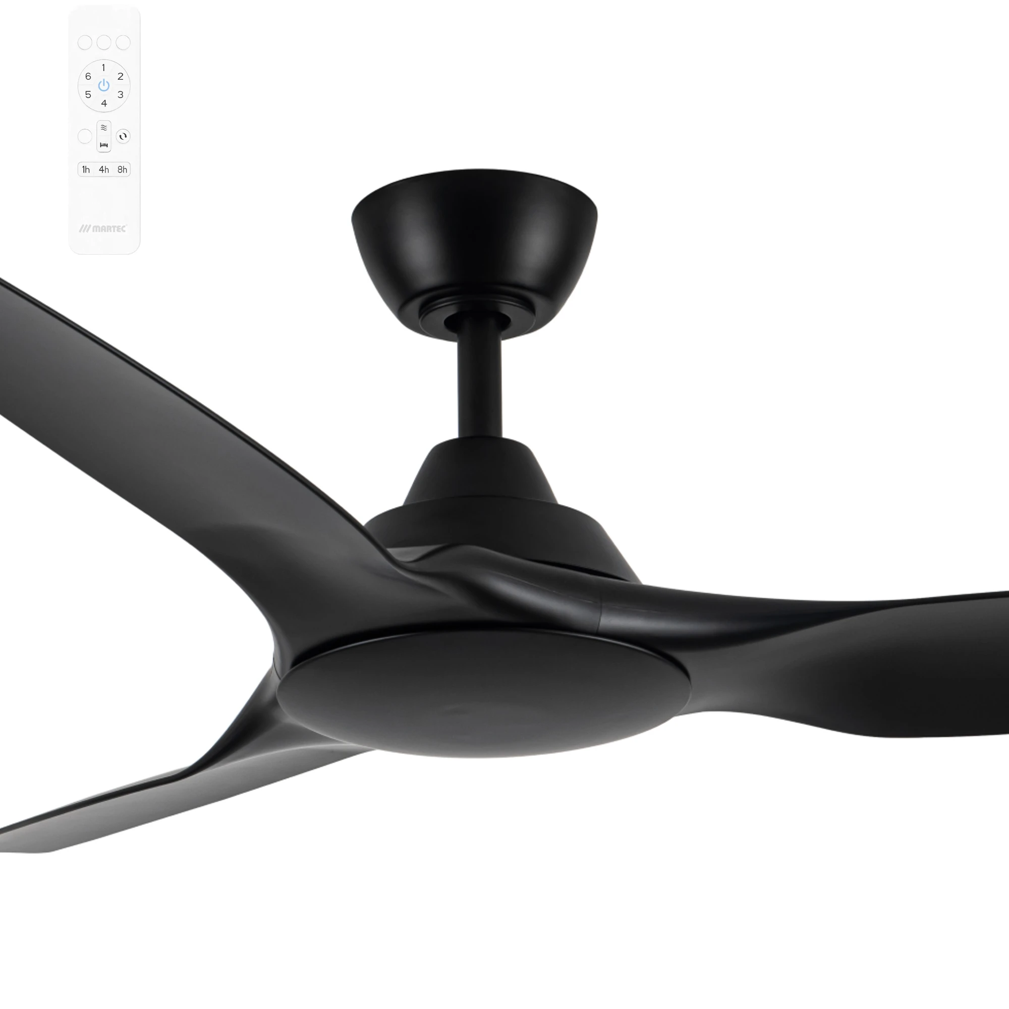 [MIDC133M] Martec Impact 52" DC Smart Ceiling Fan with Remote Control (BLACK)