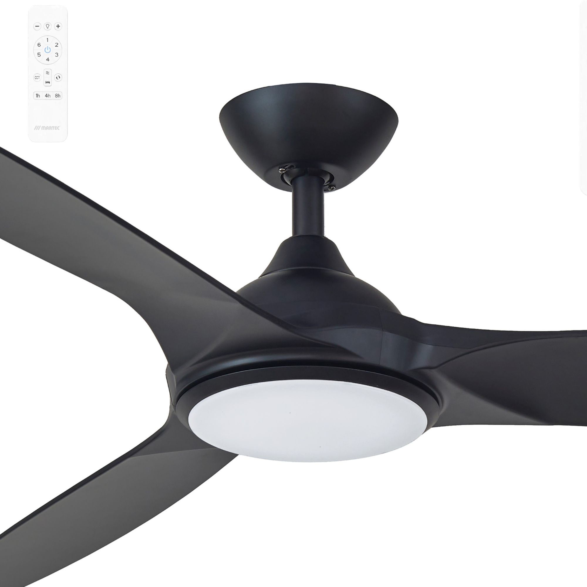 [MDCN1433M] Martec Newport 56" DC Smart Ceiling Fan with LED Light & WiFi Remote (Black)