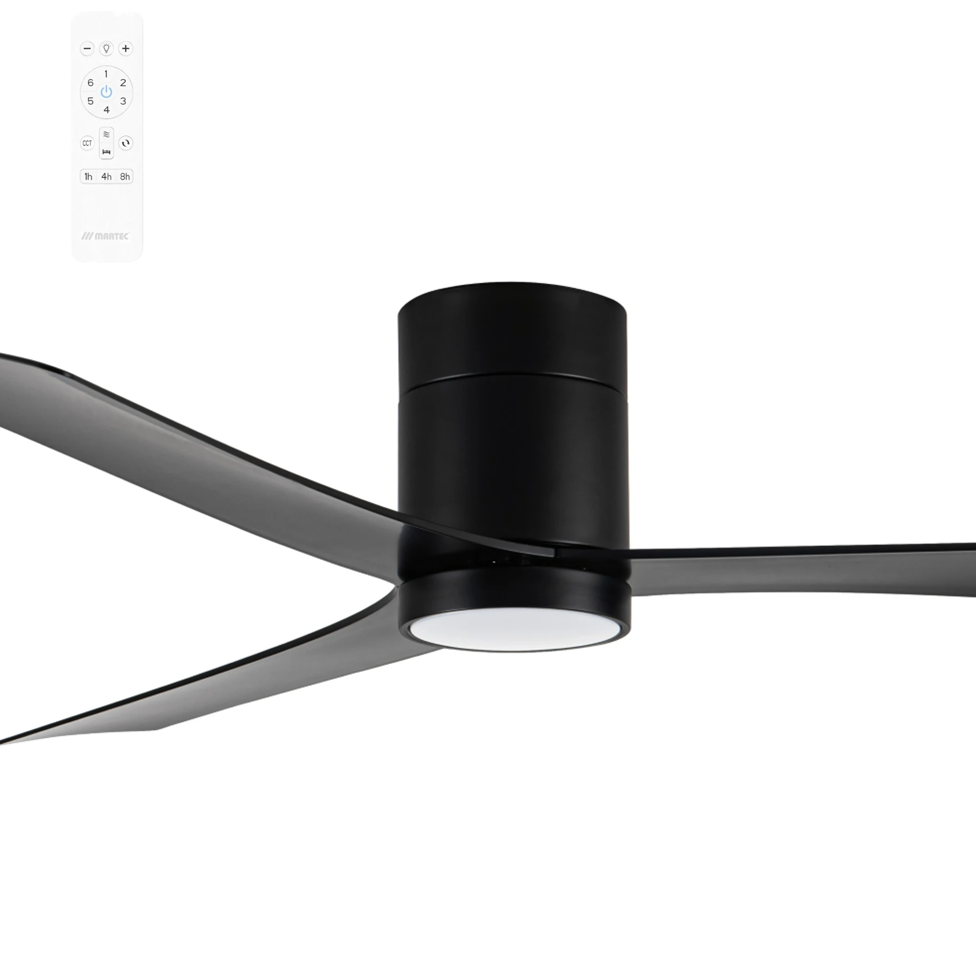 [MDCM1333M] Martec Metro 52" Smart DC Ceiling Fan with 16W CCT Light and Remote (Black)