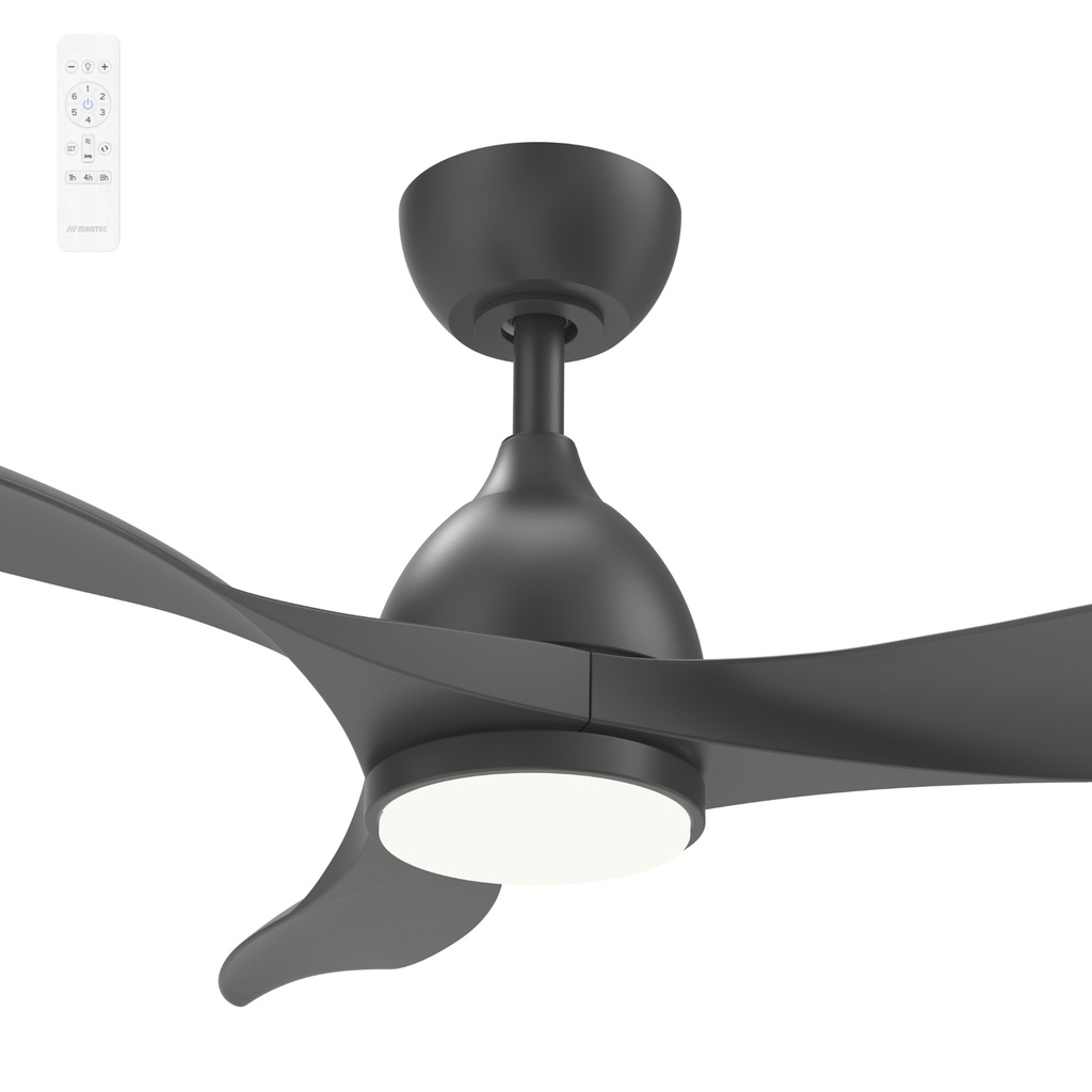 [MSDC1033M] Martec Smart Scorpion 42" DC Ceiling Fan With 20W CCT LED Dimmable Light & Remote (Black)
