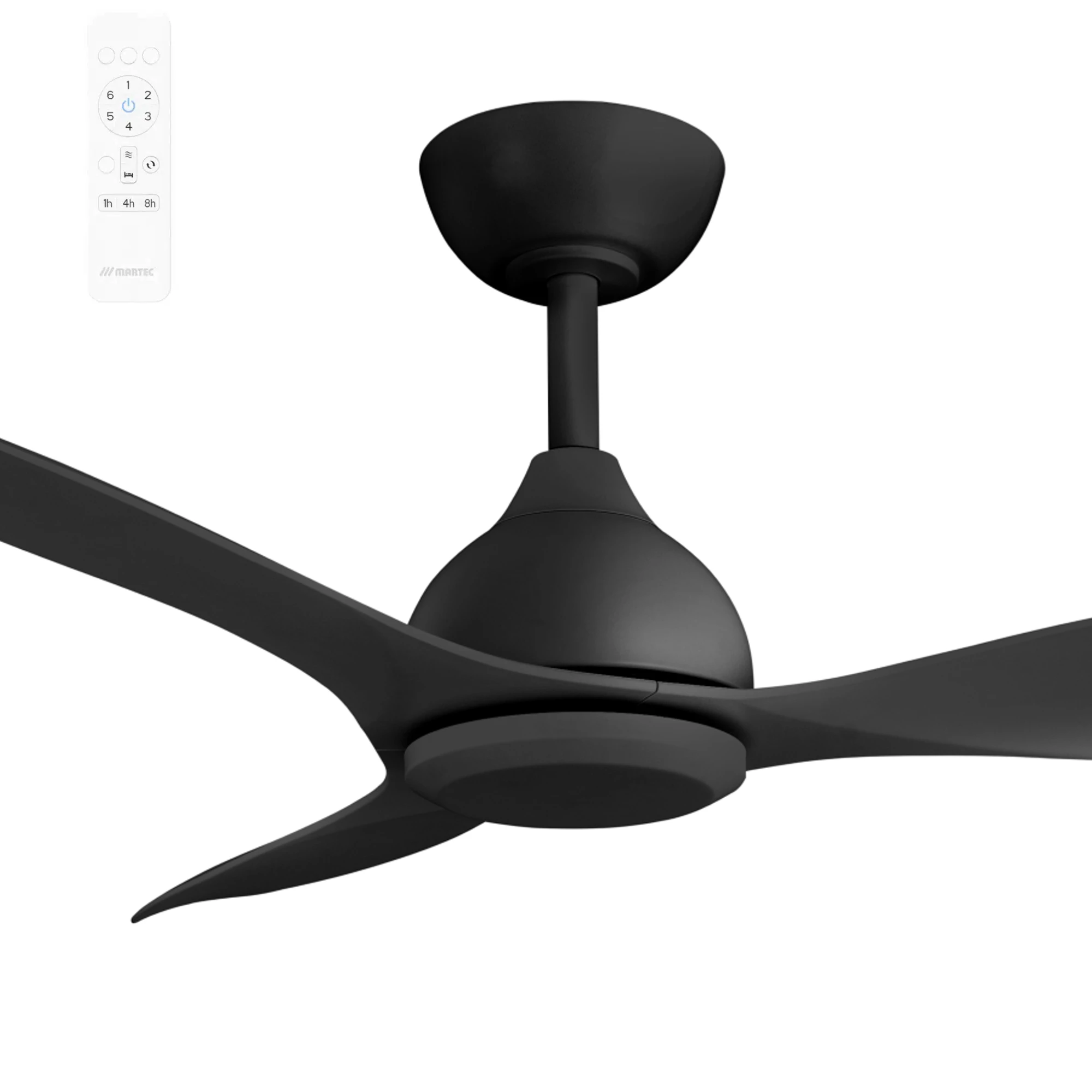 [MEDC133M] Martec Elite 52" Smart Ceiling Fan with Remote Control (Black)