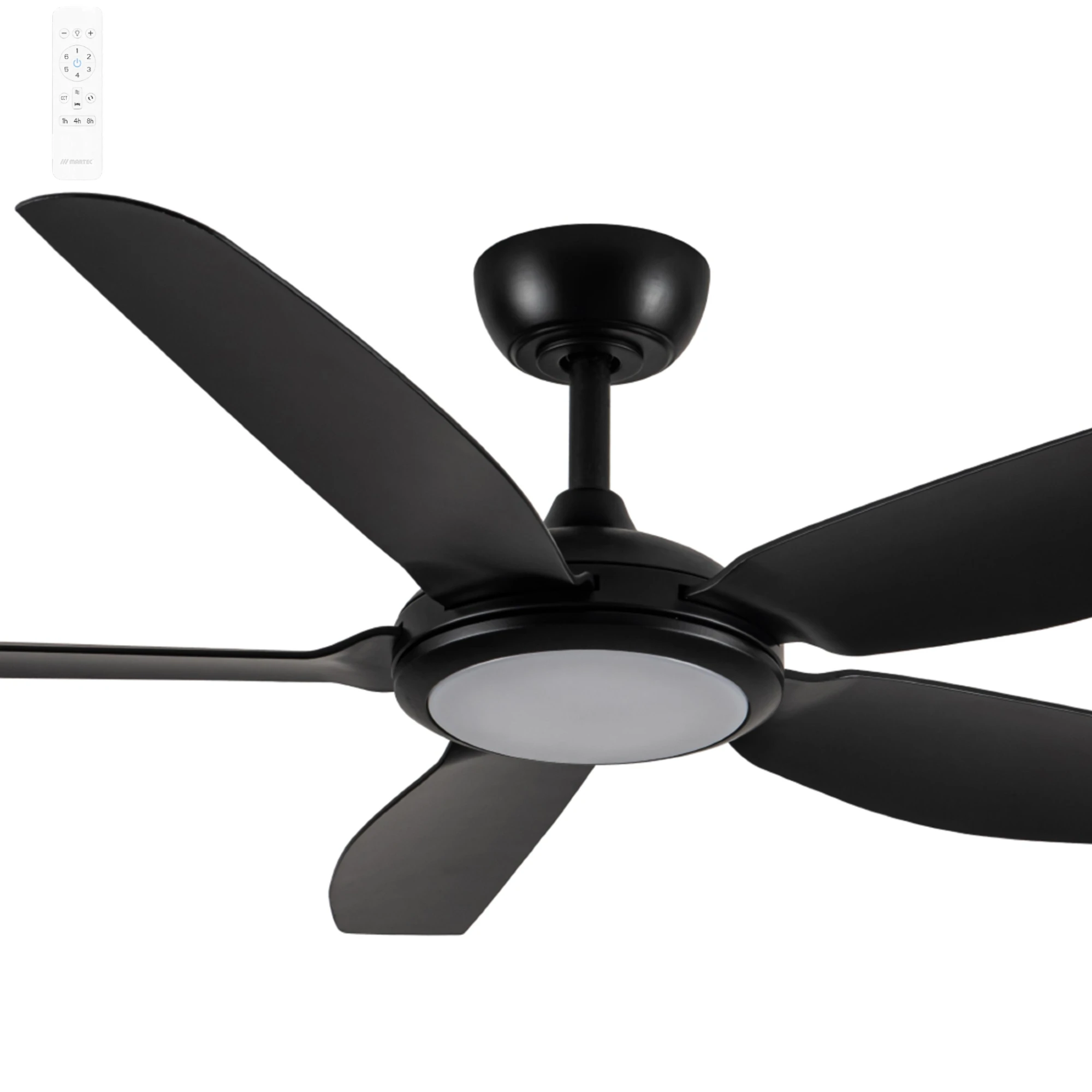 [MDCE1353M] Martec Esprit 52" DC Smart Ceiling Fan with 24W Dimmable LED Light and Remote Control (Black)