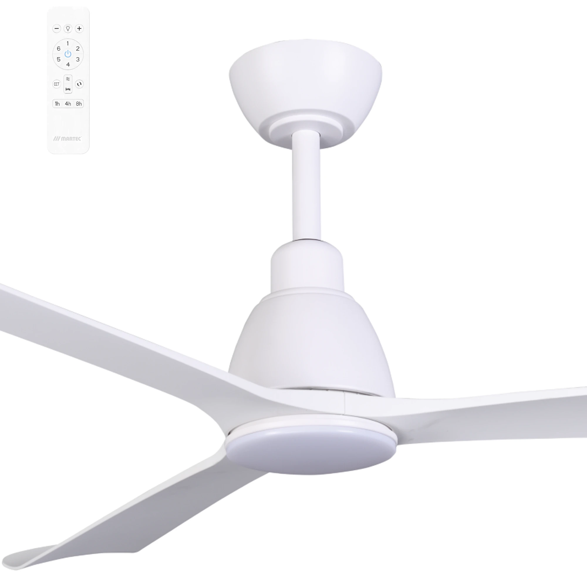 [MDCP1333W] Martec Polo 52" DC Smart Ceiling Fan with 18W Dimmable LED Light and Remote Control (white)