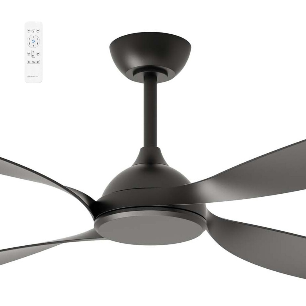 [MHDC134M] Martec Hampton 52" Smart DC Ceiling Fan with Remote (BLACK)