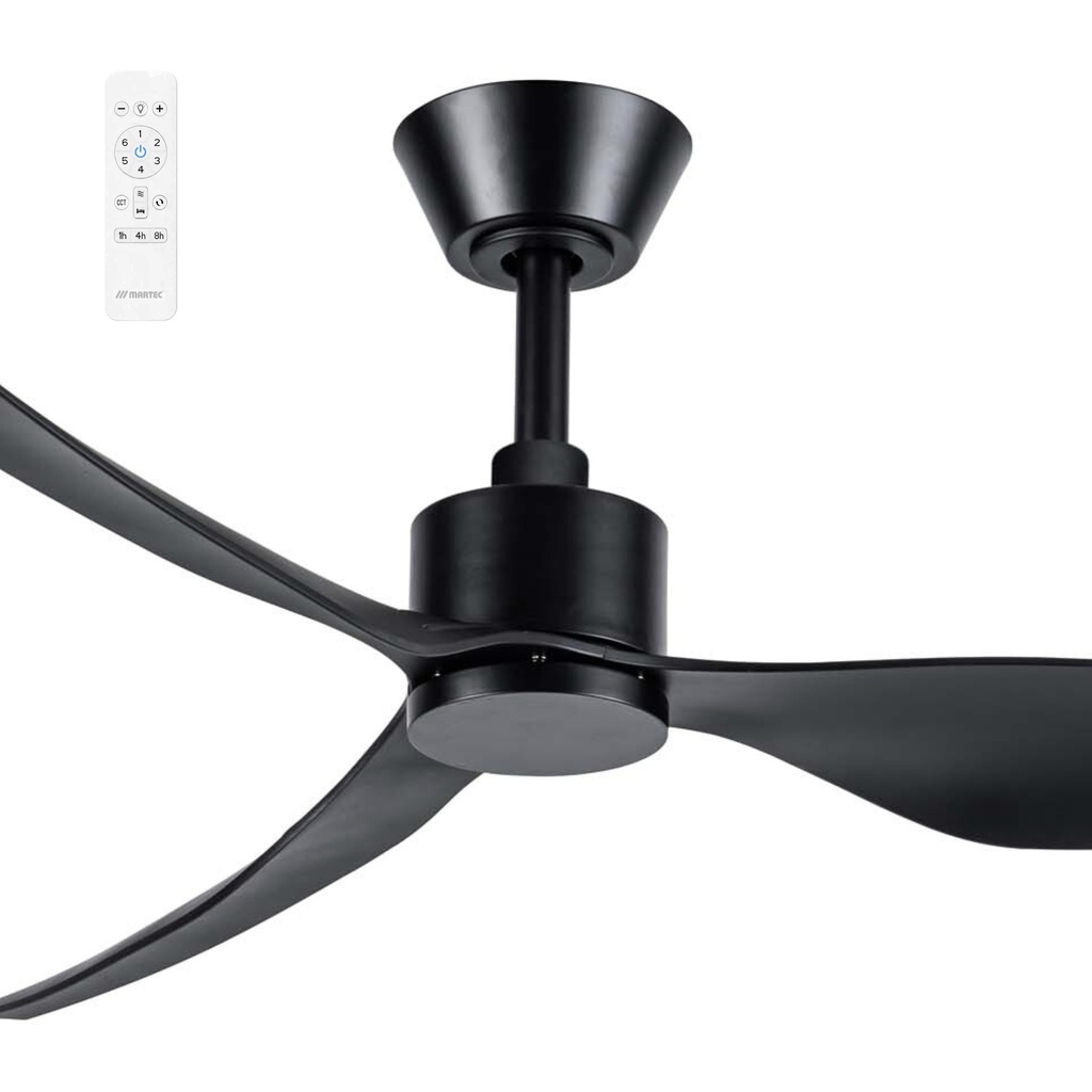[MGDC133M] Martec Genoa 50" Smart DC Indoor/Outdoor Ceiling Fan with Remote (BLACK)