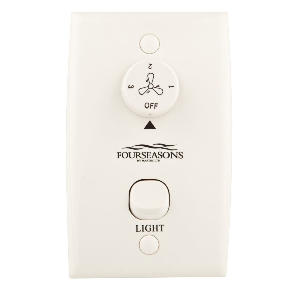 Martec Four Seasons Print Wall Controller With 3 Speeds and Light Switch
