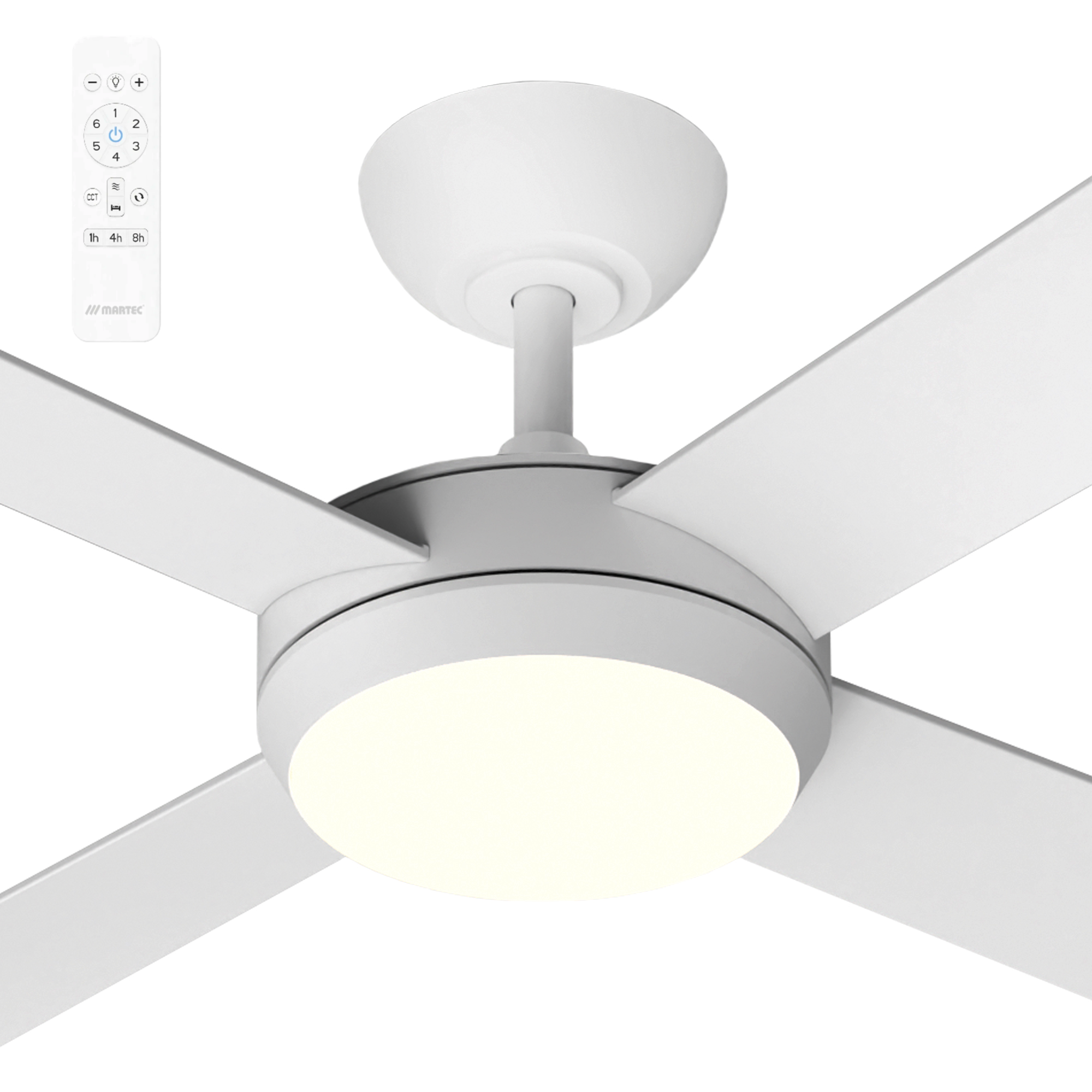 [MQDC1243WR] Martec Quantum 48" DC Ceiling Fan with LED Light and Remote