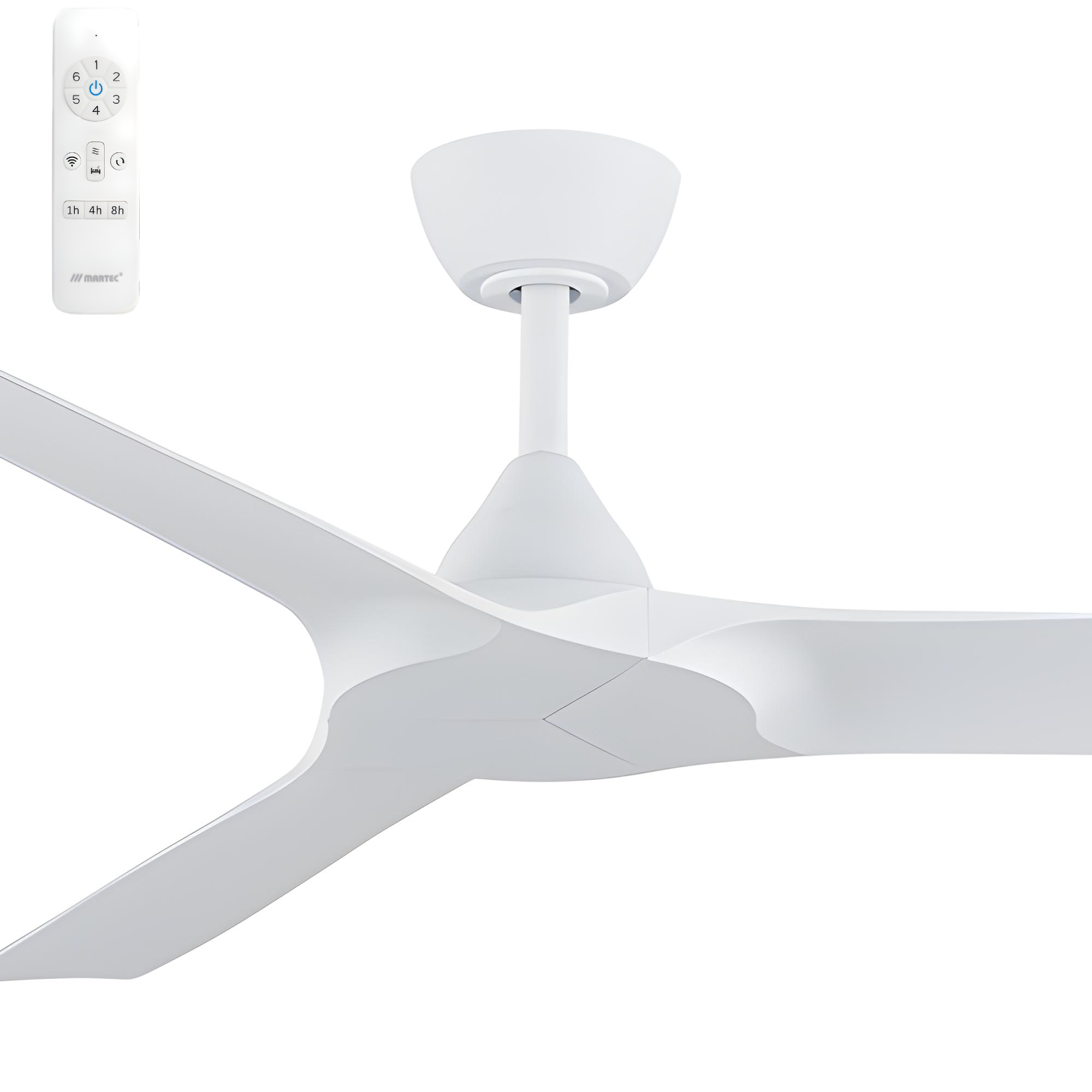 [MDCA133W] Martec Alpine 52" DC Smart Ceiling Fan with WiFi Remote (white)