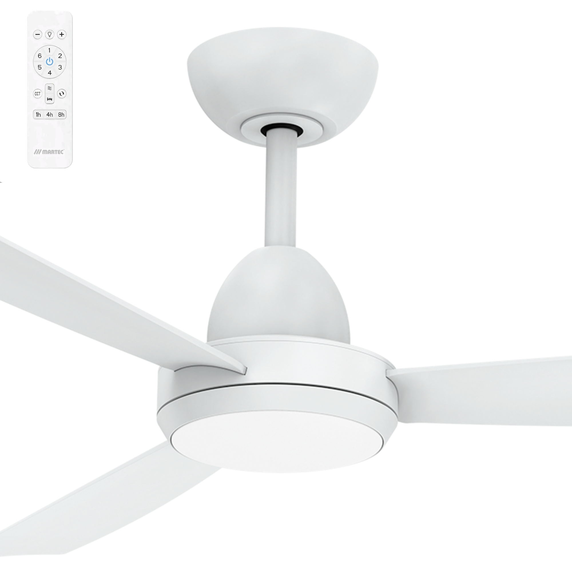 [MZDC1233W] Martec Zorro 48" DC Ceiling Fan with Multi-CCT LED and Remote