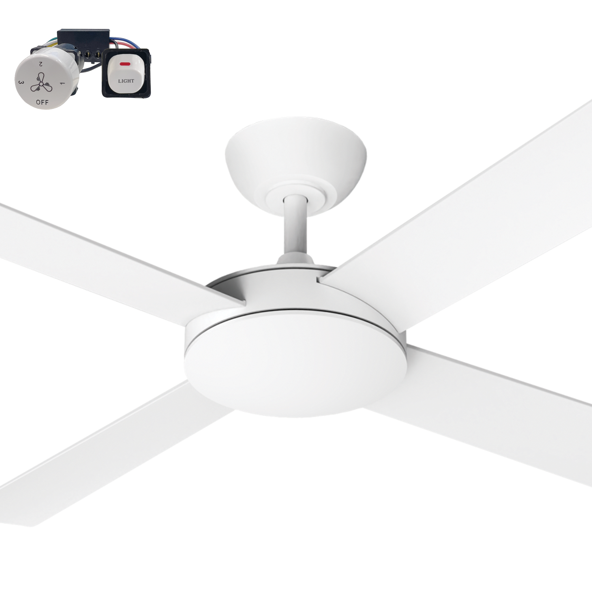 [MPDC124W] Martec Proton 48" DC Ceiling Fans with Wall Control