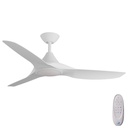 CloudFan SMART DC Ceiling Fan by Calibo with LED Light – White 48″