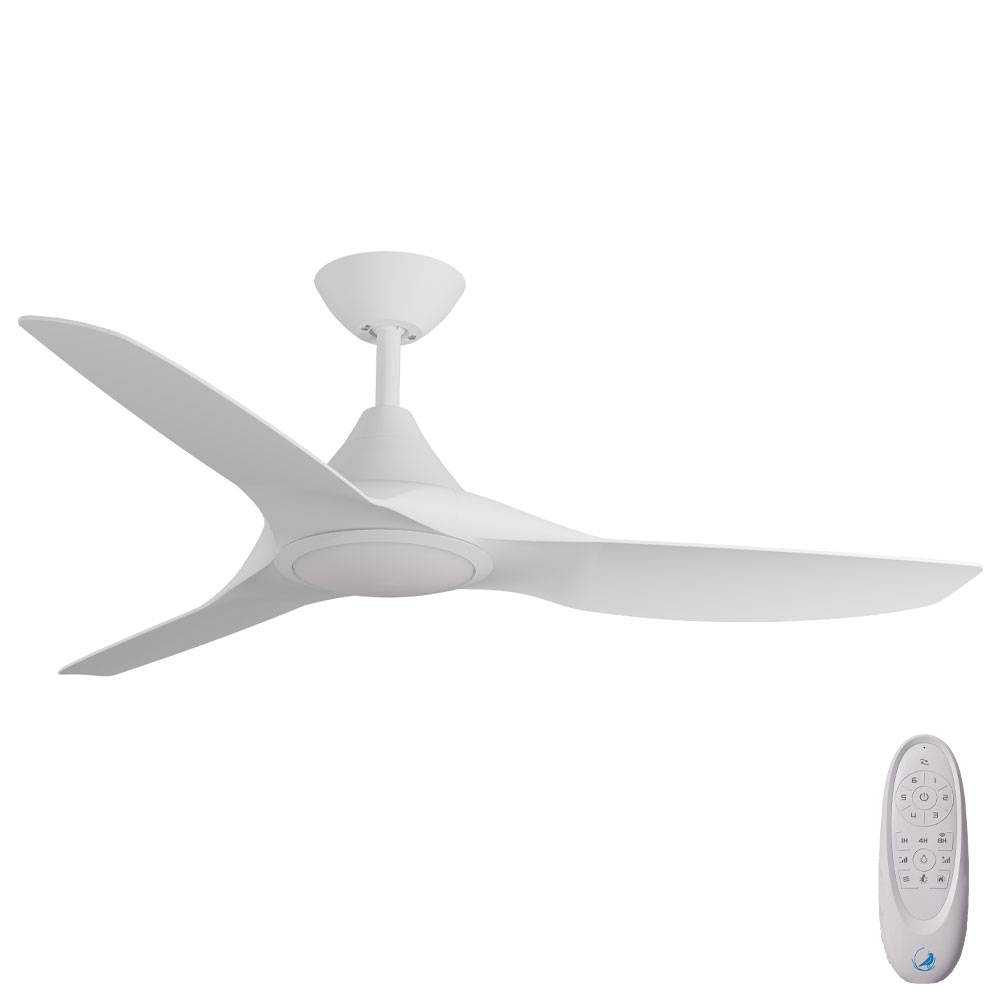[W-CFADCF23LWH-WH] Calibo CloudFan SMART DC Ceiling Fan with CCT LED Light – White 52″