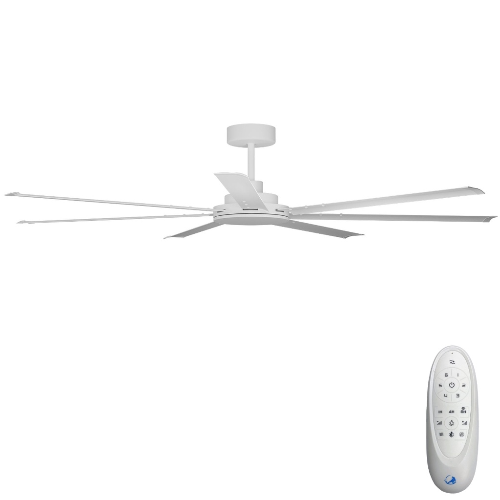 [CFADAS18WH] Alula SMART DC Ceiling Fan by Calibo – White 80″