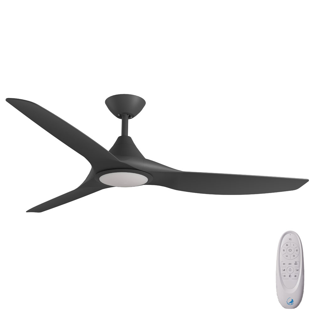Calibo CloudFan SMART DC Ceiling Fan with CCT LED Light – Black 60″