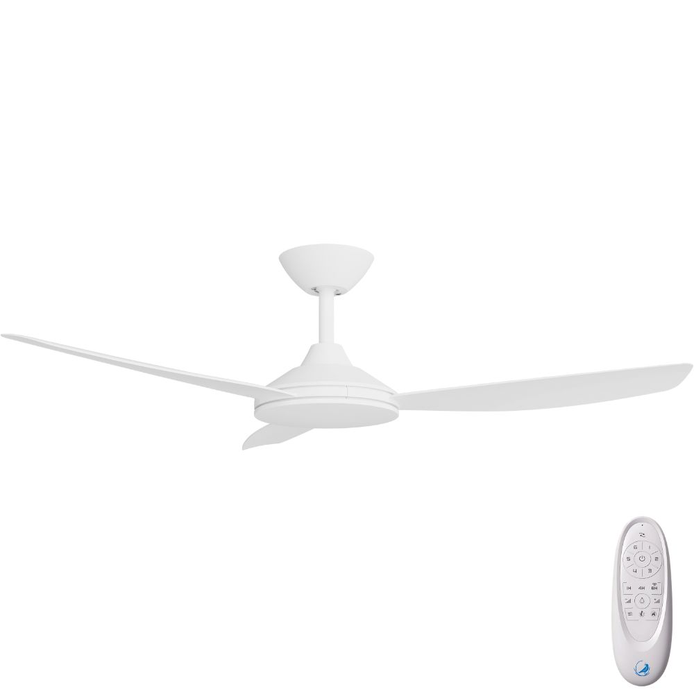 [W-CFADCO12WH-WH] Condor DC SMART Ceiling Fan by Calibo – White 48″