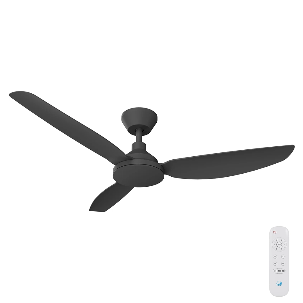 Clayfield DC Ceiling Fan by Calibo – Black 52″