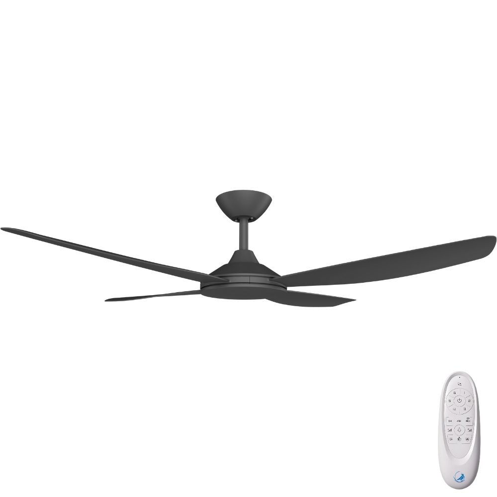 [W-CFADVA13BL-BL] Vanga DC SMART Ceiling Fan by Calibo – Black 52″