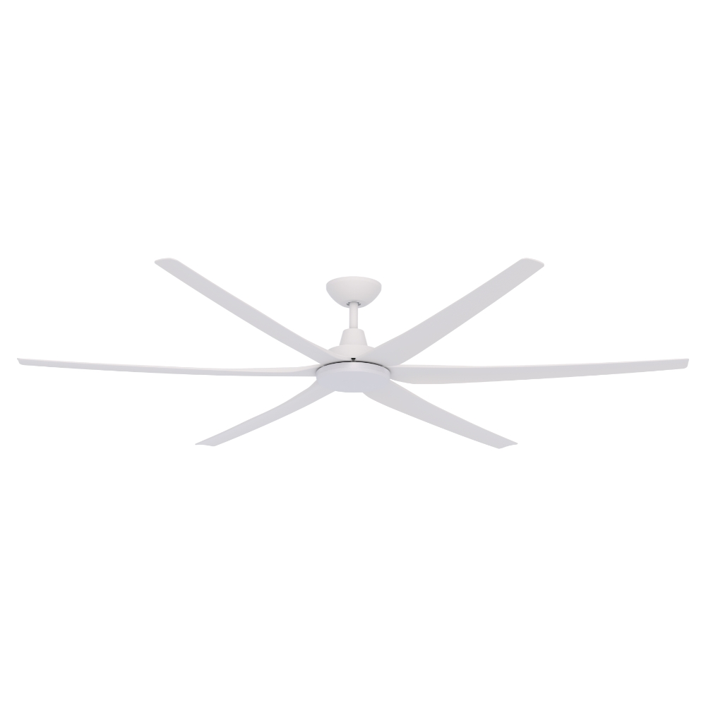 Glide DC Ceiling Fan by Domus – White 80″