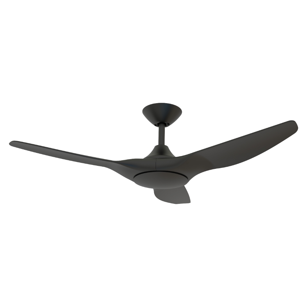 Strike DC Ceiling Fan by Domus – Black 48″