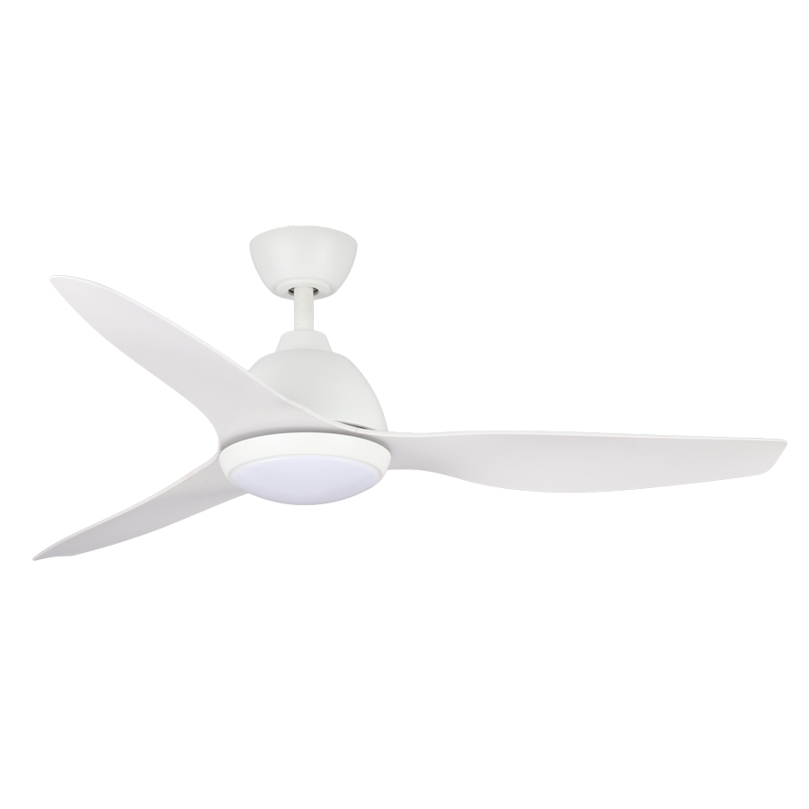 [CFFCBR23ACLWH] Breeze AC Ceiling Fan by Fanco with LED Light & Wall Control – White 52″
