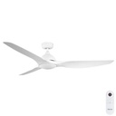 Horizon DC SMART Ceiling Fan by Fanco with Remote – White 64″