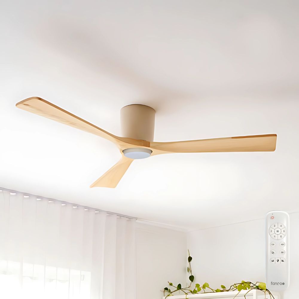 EarthFirst Gaia DC Ceiling Fan by Fanco with LED Light – 54″