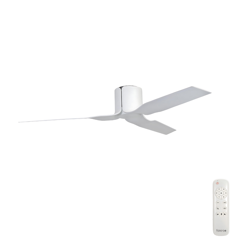 [CFFCFL13WH] Flow DC Ceiling Fan by Fanco – White 52″