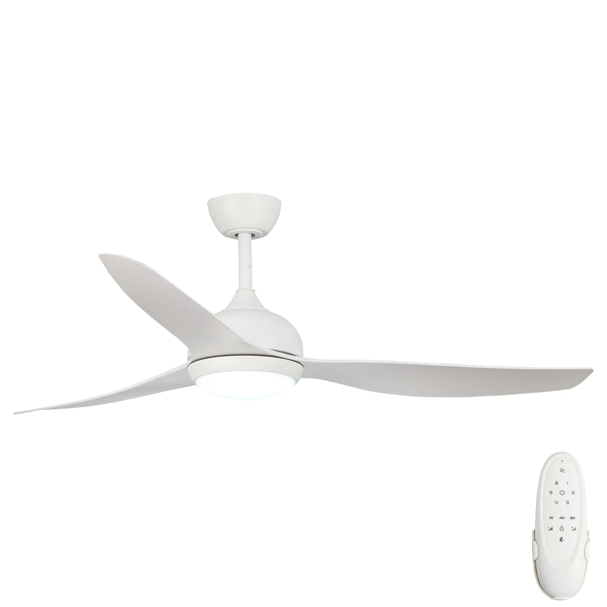 [CFFCTY5LWH] Eco Style DC Ceiling Fan by Fanco with LED Light – White 60″