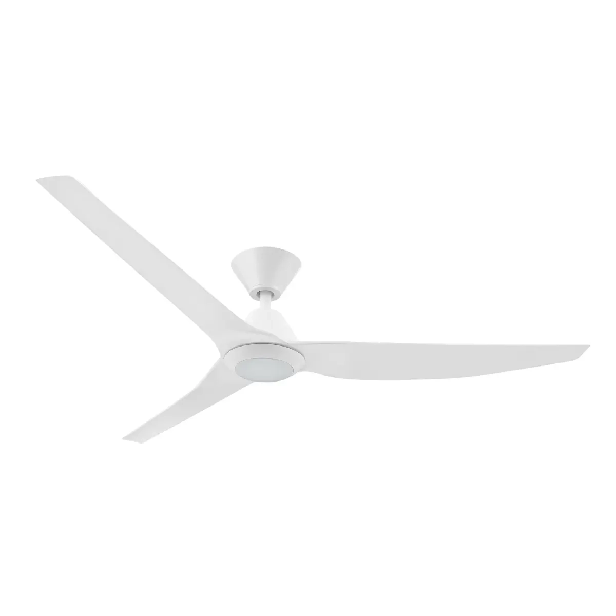 Infinity-iD DC Ceiling Fan by Fanco with LED Light & Remote – White 60″