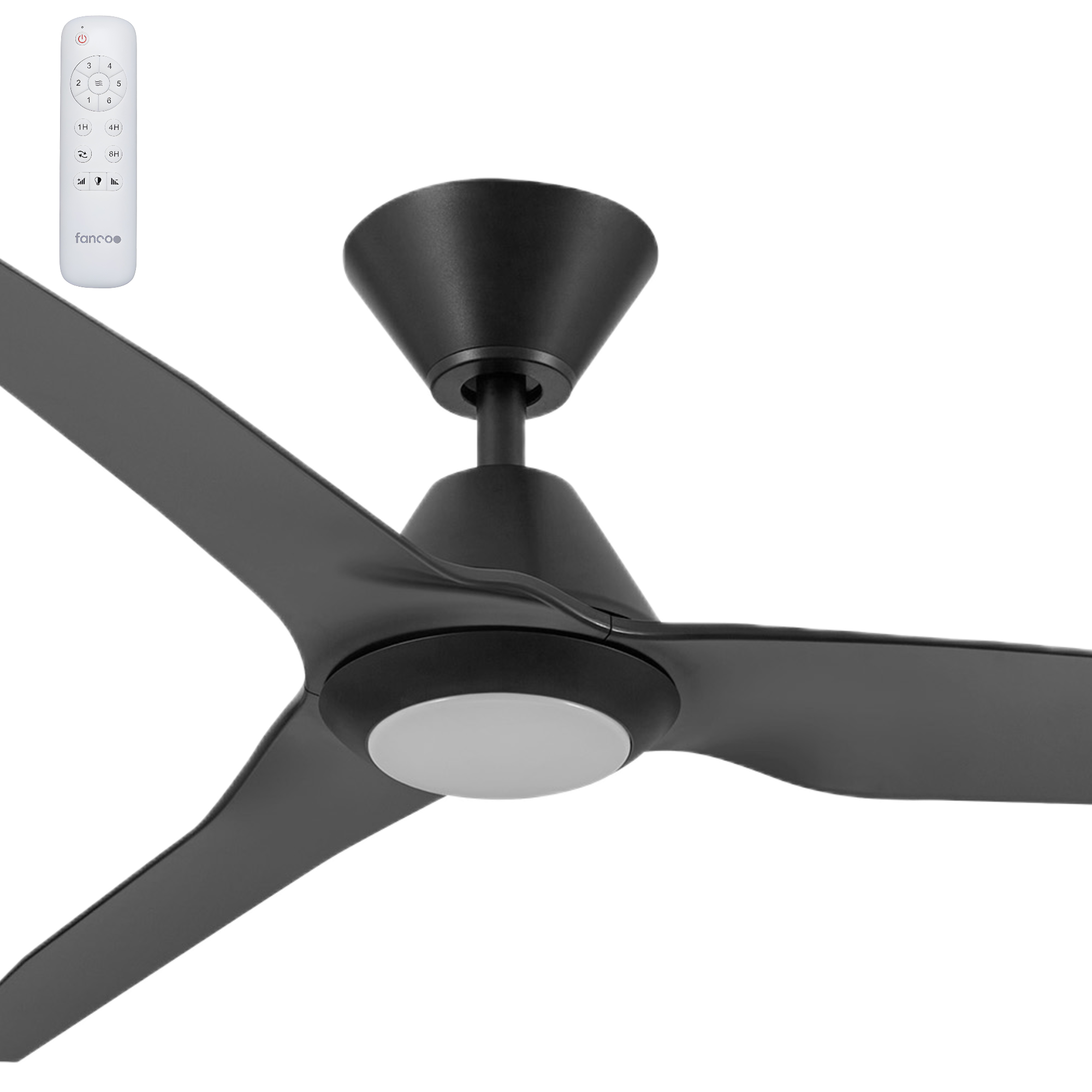 Fanco Infinity-iD V3 48" DC Ceiling Fan with 3CCT LED Light and Remote (Black)