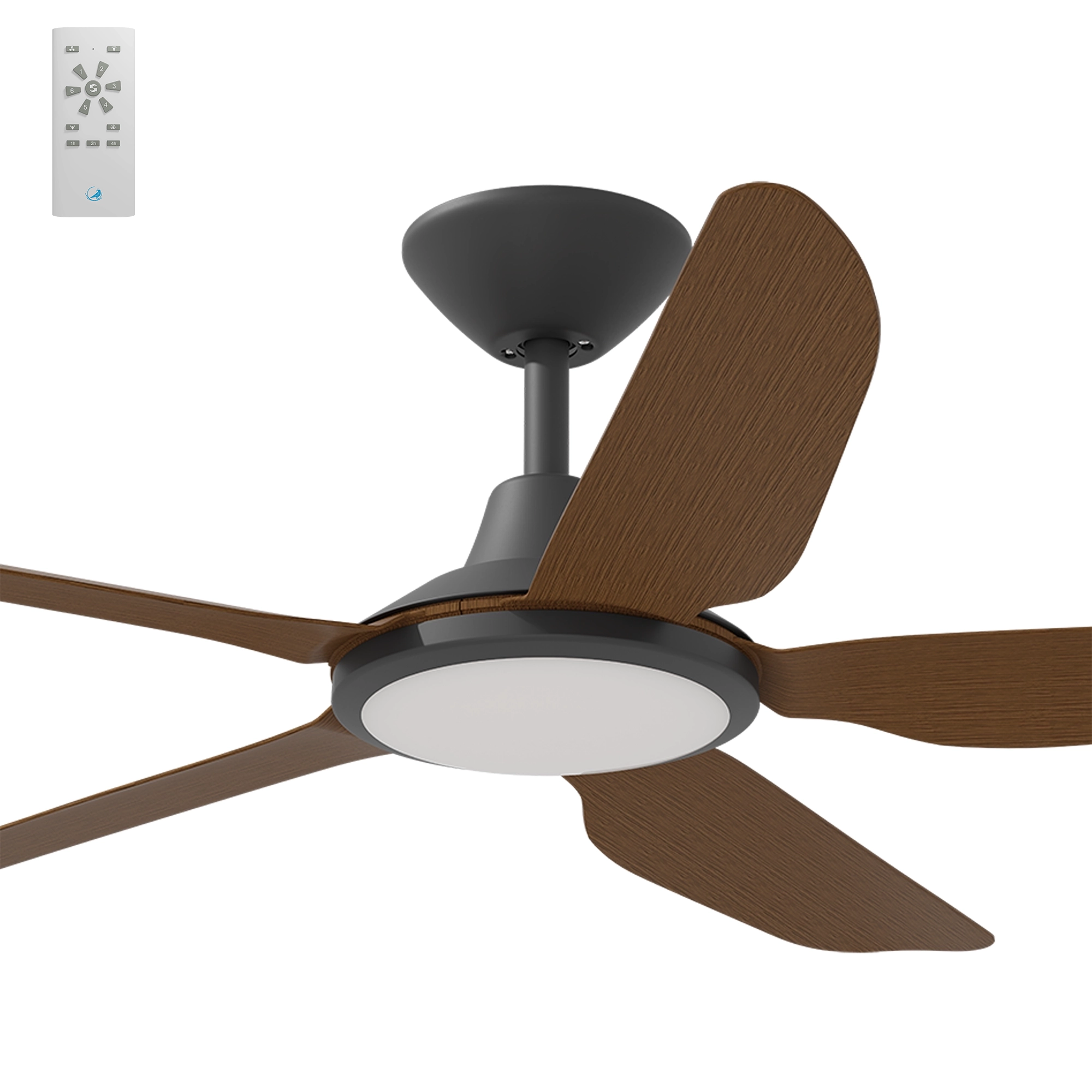 Calibo Storm 48" (1220mm) 5 Blade 18W Tricolour LED Light Indoor/Outdoor DC Ceiling Fan & Remote