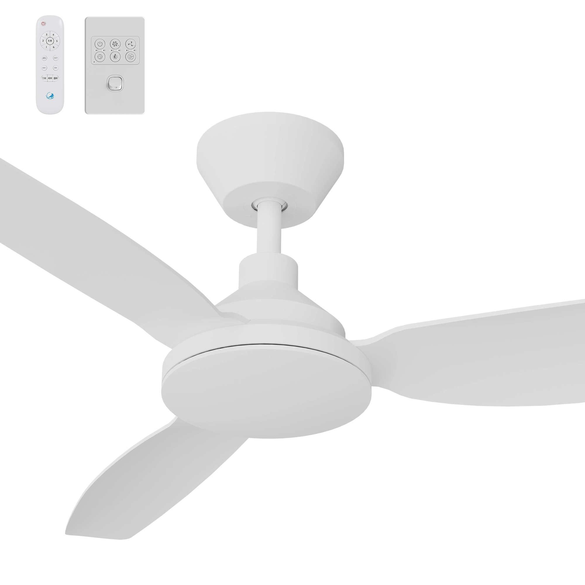 Calibo Sora 52" DC Ceiling Fan with Wall Control and Remote