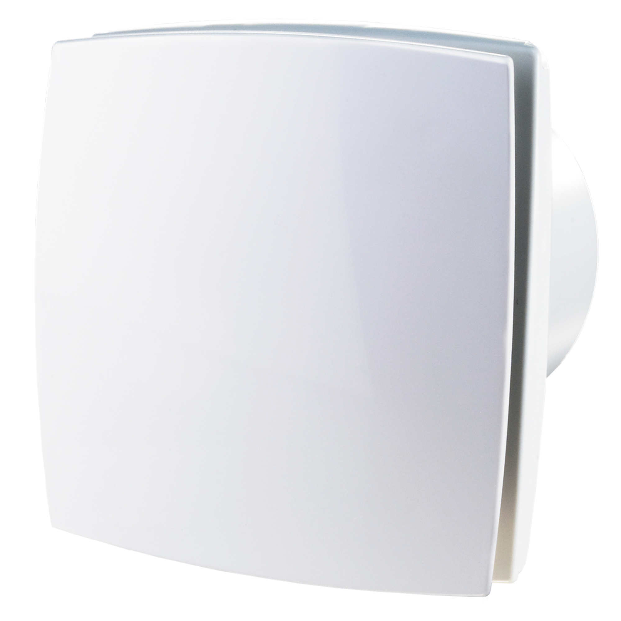 Fanco Chico White Minimalist Wall/Ceiling Exhaust Fan with Humidity Sensor and Timer