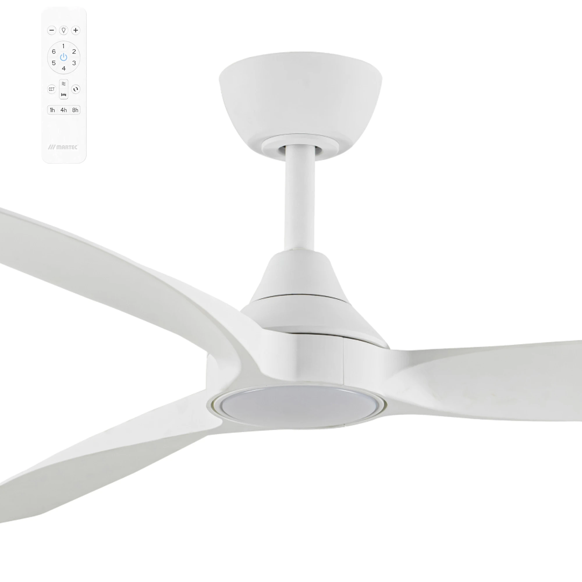 Martec Seaforth 52" DC Smart Ceiling Fan with 16W Dimmable LED Light and Remote Control