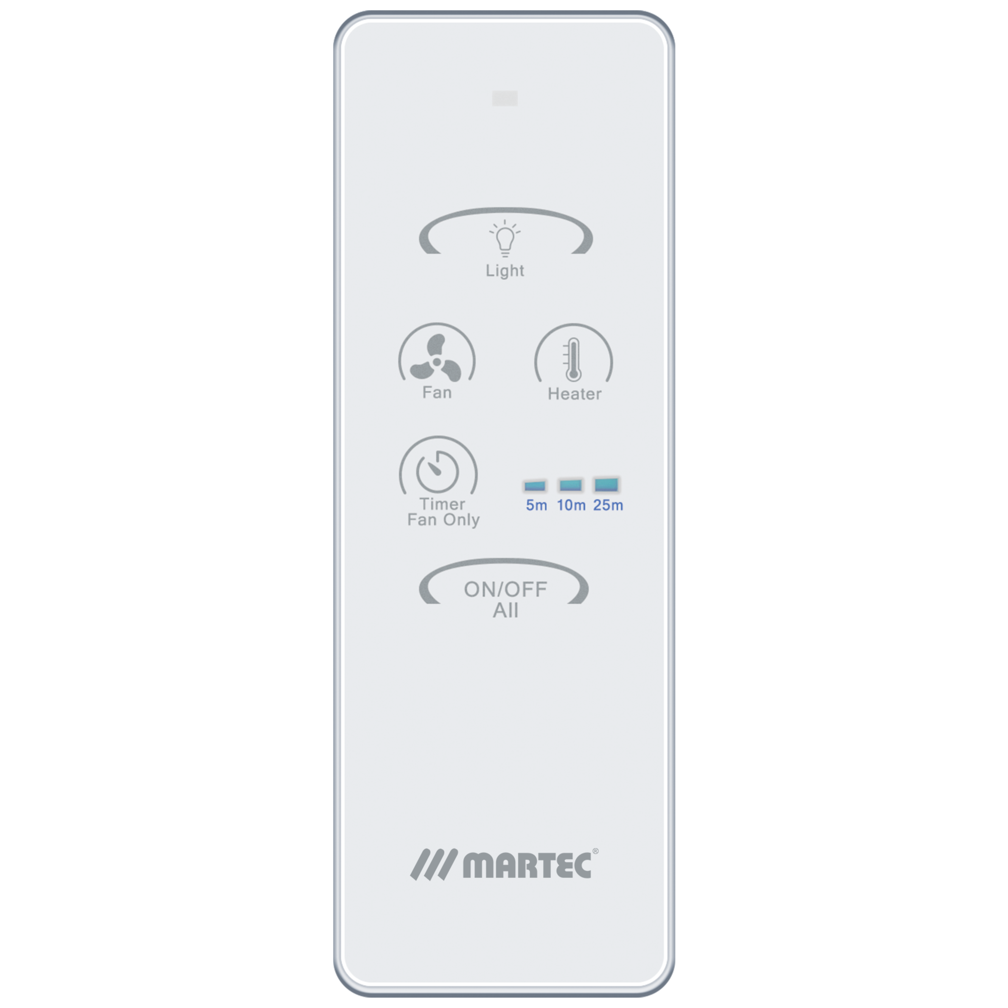 Martec Wireless Remote Control Kit for 3 in 1 Bathroom Exhaust Fan with Heater